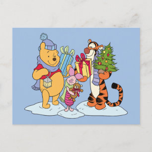 Cartes Pour Fêtes Annuelles Winnie l'Ourson   Cadeaux de fêtes de fin d'année