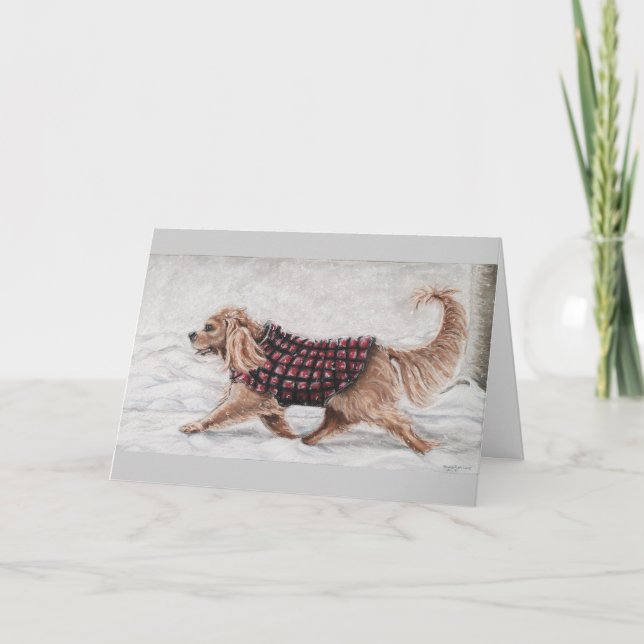 Cartes Pour Fêtes Annuelles Winter First Walk (Devant)