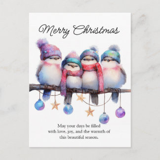 Cartes Pour Fêtes Annuelles Winter Songbird Squad
