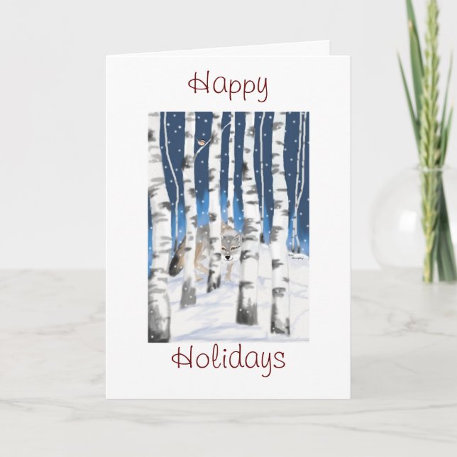 Cartes Pour Fêtes Annuelles Winter Wonderland (Devant)