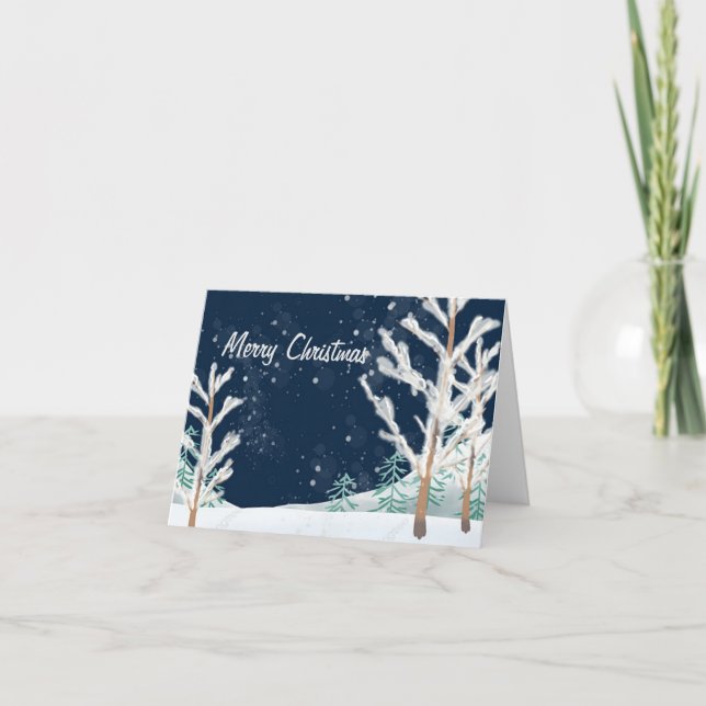 Cartes Pour Fêtes Annuelles Winter Wonderland (Devant)