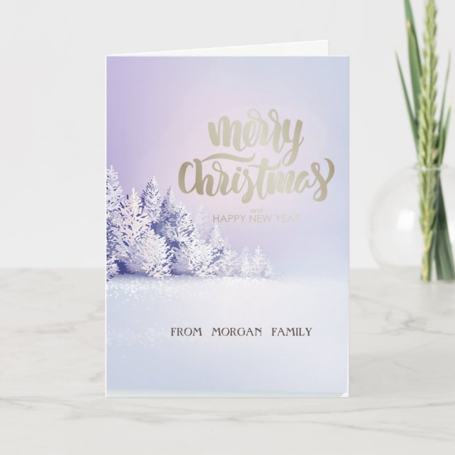 Cartes Pour Fêtes Annuelles Winter Wonderland (Devant)