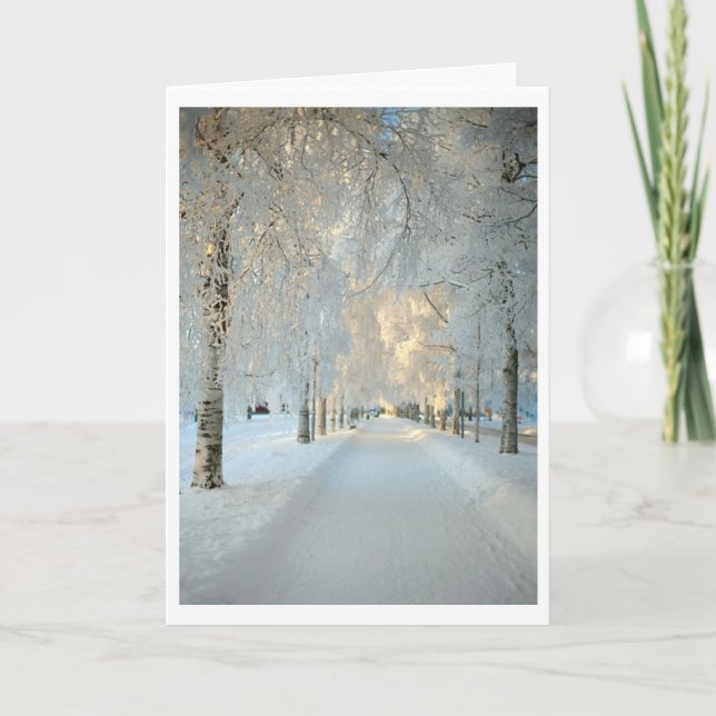 Cartes Pour Fêtes Annuelles Winter Wonderland (Devant)