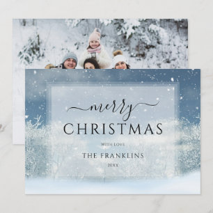 Cartes Pour Fêtes Annuelles Winter Wonderland Forest Photo Noël