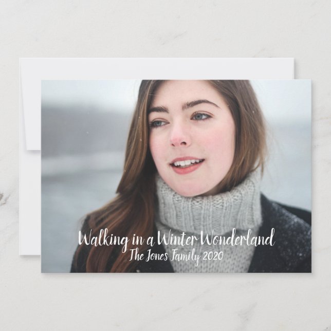 Cartes Pour Fêtes Annuelles Winter Wonderland Noël (Devant)