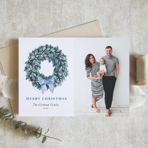 Cartes Pour Fêtes Annuelles Winterberries Wreath Bonnes Fêtes Photo