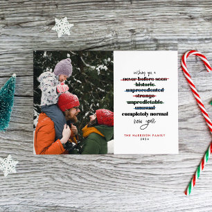 Cartes Pour Fêtes Annuelles Wishing You a Completely Normal New Year