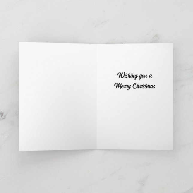 Cartes Pour Fêtes Annuelles Wishing you a Merry Christmas (Intérieur)