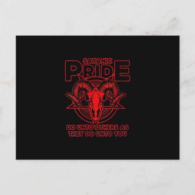 Cartes Pour Fêtes Annuelles Womens Satanism Pagan Goat Satan (Devant)