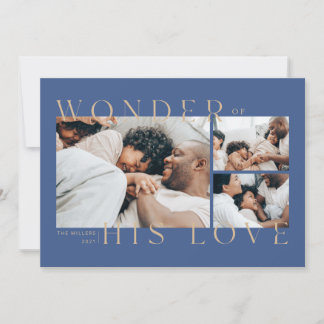 Cartes Pour Fêtes Annuelles Wonder of His Love Christmas Card
