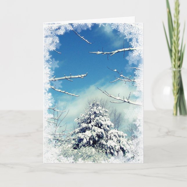 Cartes Pour Fêtes Annuelles Wonderland Winter Solstice (Devant)