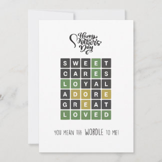 Cartes Pour Fêtes Annuelles Wordle Fête des Mères, tendance Fête des Mères
