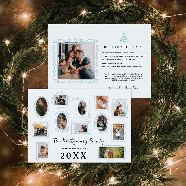 Cartes Pour Fêtes Annuelles Wow quelle année | Galerie de photos familiales Wa (Créateur téléchargé)