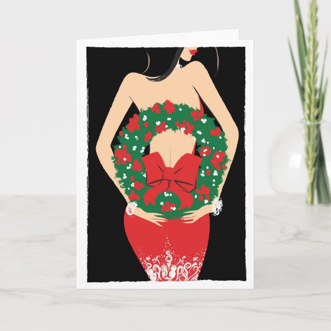 Cartes Pour Fêtes Annuelles Wreath (Devant)