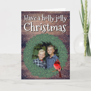 Cartes Pour Fêtes Annuelles Wreath Have Holly Jolly Christmas
