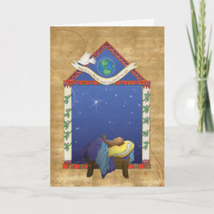 Cartes Pour Fêtes Annuelles X008 Paix et bonne volonté à tous