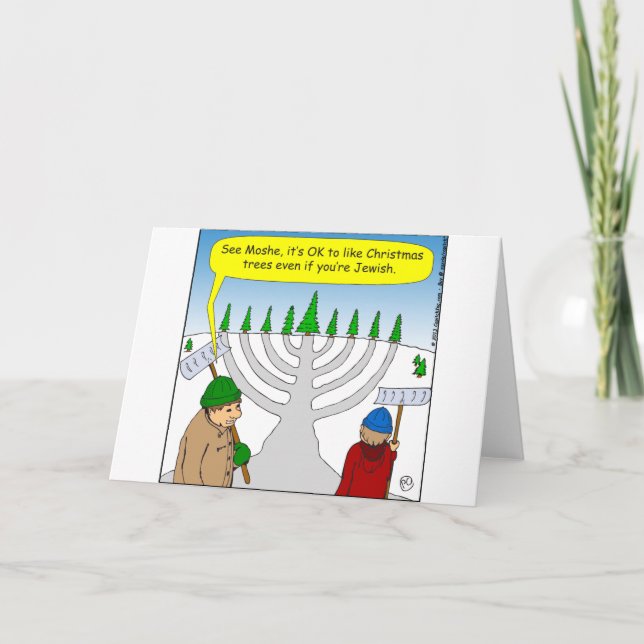 Cartes Pour Fêtes Annuelles x04 Juifs aiment Noël aussi - dessin animé (Devant)