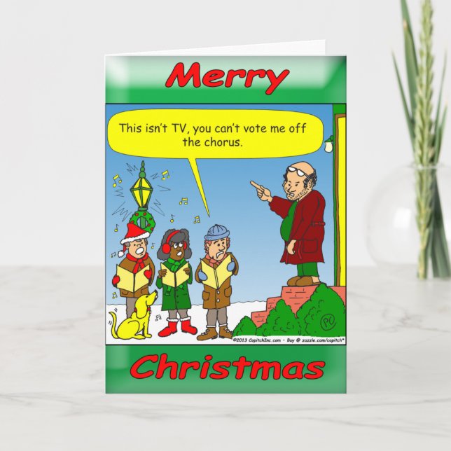 Cartes Pour Fêtes Annuelles x54 Critiques chanteurs de Noël (Devant)