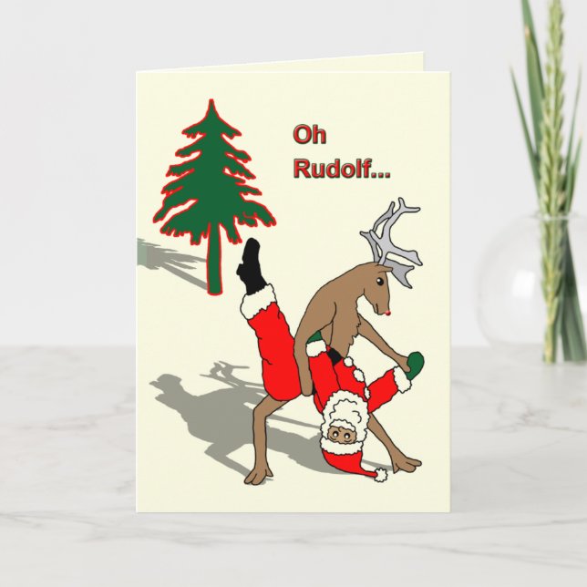 Cartes Pour Fêtes Annuelles x-mas gay (Devant)