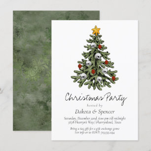 Cartes Pour Fêtes Annuelles XMAS déplaisant Un Arbre De Noël Très Gothique