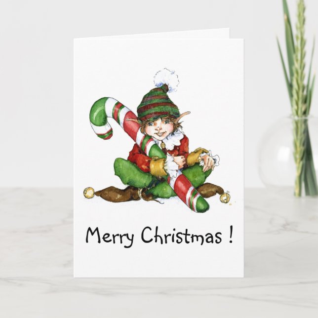 Cartes Pour Fêtes Annuelles XMAS onze and CandyCane'09, Merry Christmas ! (Devant)