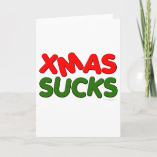 Cartes Pour Fêtes Annuelles XMAS Sucks