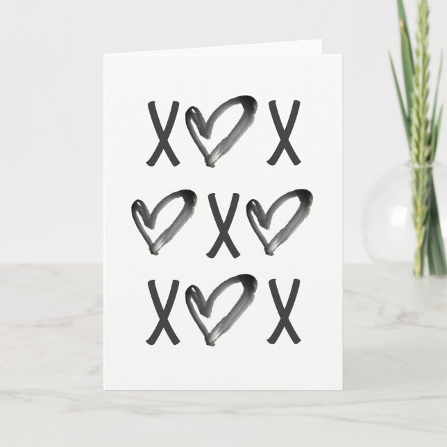 CARTES POUR FÊTES ANNUELLES XOXO (Devant)