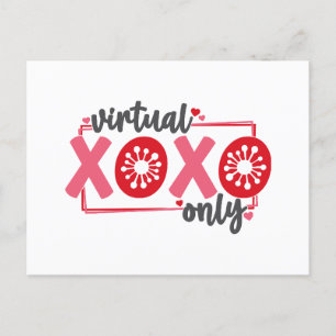 Cartes Pour Fêtes Annuelles XOXO virtuel uniquement   Funny Quarantine Valenti