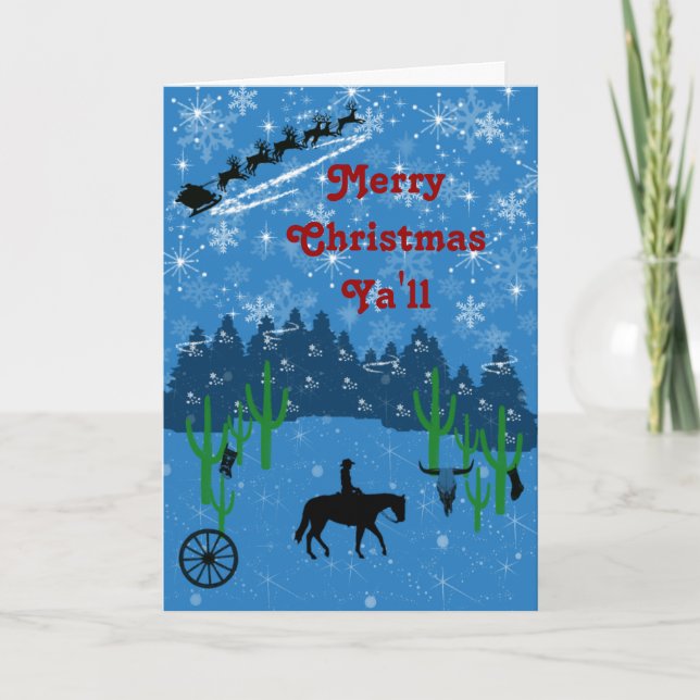 Cartes Pour Fêtes Annuelles Ya fera un joyeux Noël (Devant)