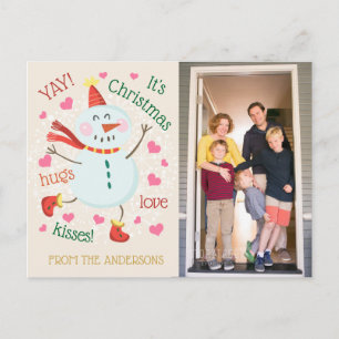 Cartes Pour Fêtes Annuelles YAY Son Noël Photo Grey
