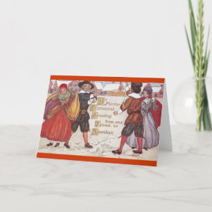 Cartes Pour Fêtes Annuelles Ye Merrie Christmas
