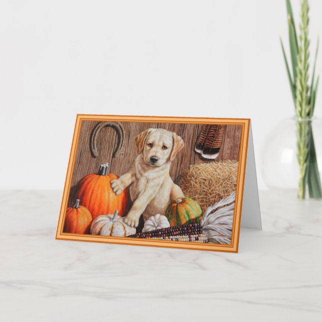 Cartes Pour Fêtes Annuelles Yellow Labrador Retriever Chien Chien Chien Citrou (Devant)