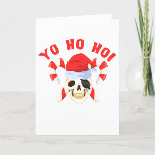 Cartes Pour Fêtes Annuelles Yo Ho Pirate Père Noël Sketch Noël