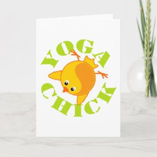 Cartes Pour Fêtes Annuelles Yoga Chick