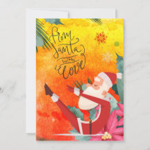 Yoga Christmas Santa Claus posant Yoga Holiday