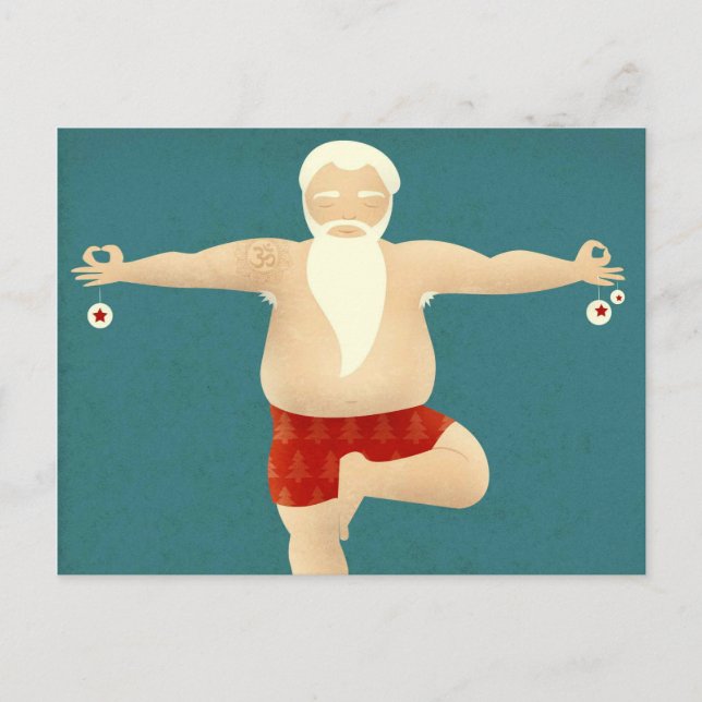 Cartes Pour Fêtes Annuelles Yogi Santa (Devant)