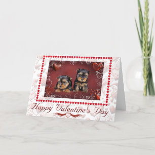 Cartes Pour Fêtes Annuelles Yorkie 1 Saint-Valentin