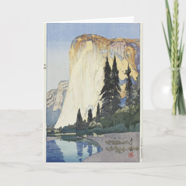 Cartes Pour Fêtes Annuelles Yosemite, El Capitan, Hiroshi Yoshida (Devant)