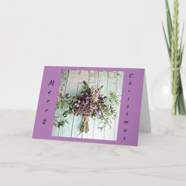 CARTES POUR FÊTES ANNUELLES YOU MERRY CHRISTMAS APPORTE "JOY AND HAPPINESS* (Devant)