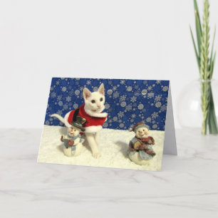 Cartes Pour Fêtes Annuelles Yuki's Christmas - Cat Holiday Greeting Card