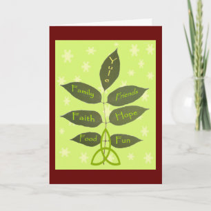 Cartes Pour Fêtes Annuelles Yule - À mesure que le frêne grandit