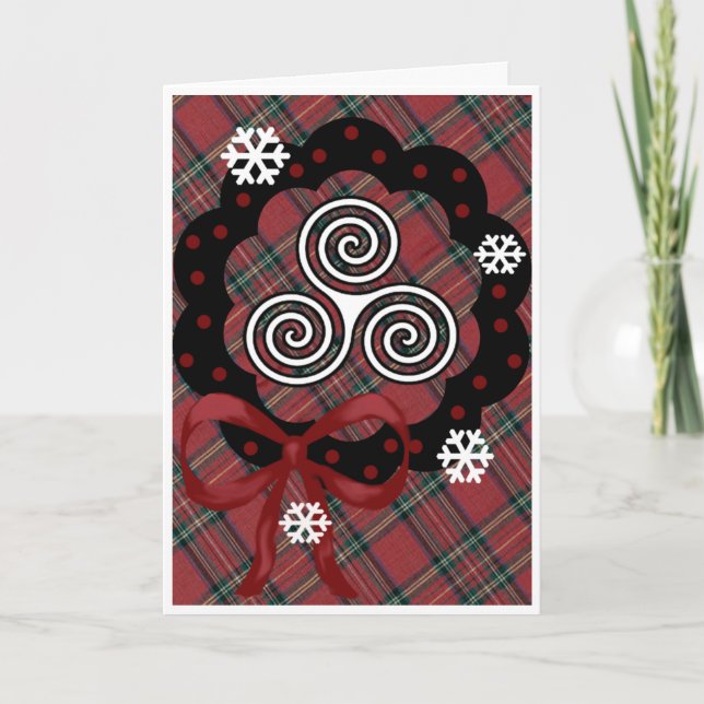 Cartes Pour Fêtes Annuelles Yule - Bienheureux Yule (Devant)