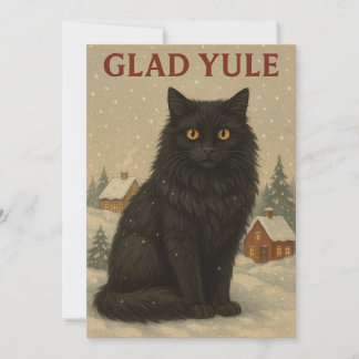 Cartes Pour Fêtes Annuelles Yule cat yule card 