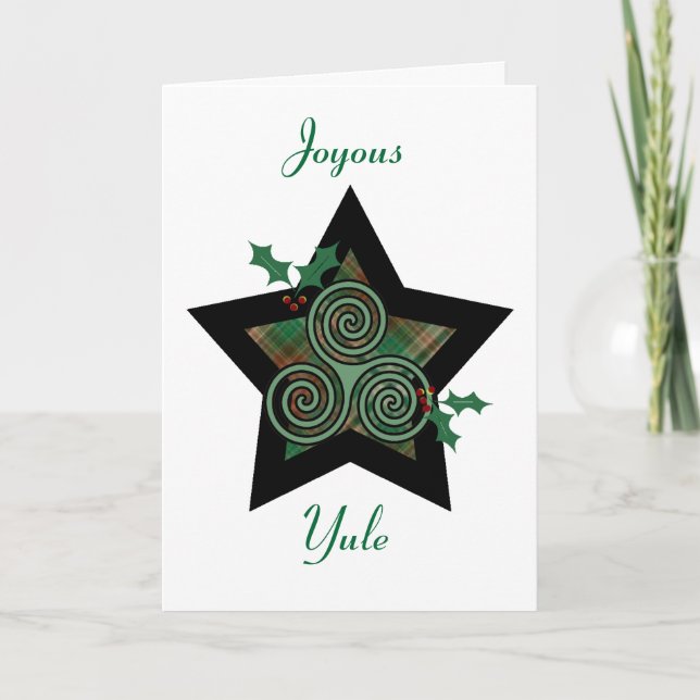 Cartes Pour Fêtes Annuelles Yule - Joyeux Yule (Devant)