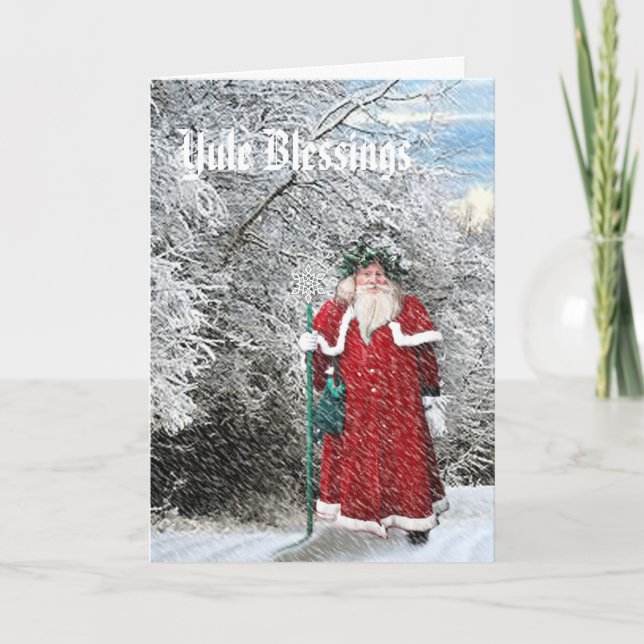 Cartes Pour Fêtes Annuelles Yule - Père Xmas (Devant)