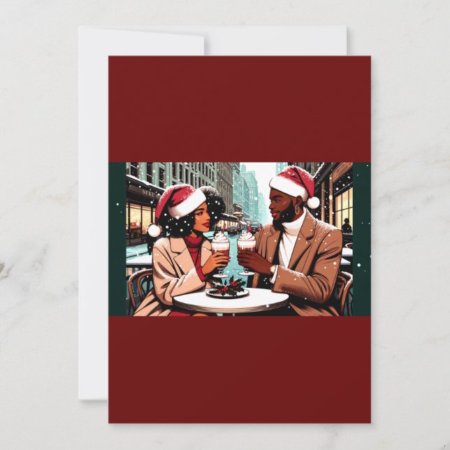 Cartes Pour Fêtes Annuelles Yuletide Joy dans la ville (Devant)