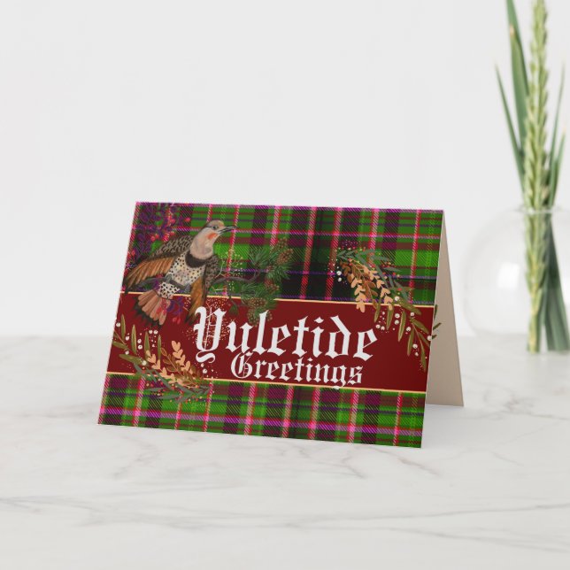 Cartes Pour Fêtes Annuelles Yuletide salue Northern Flickr (Devant)