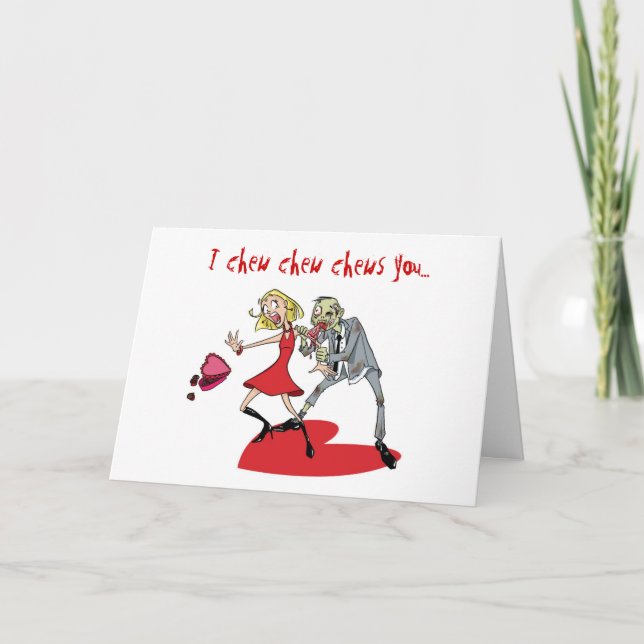 Cartes Pour Fêtes Annuelles Zombi Valentine (Devant)