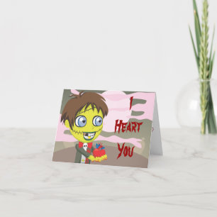 Cartes Pour Fêtes Annuelles Zombie Love