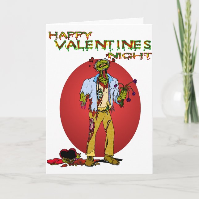 Cartes Pour Fêtes Annuelles Zombie Valentines (Devant)